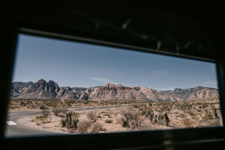Cinema screen mountain