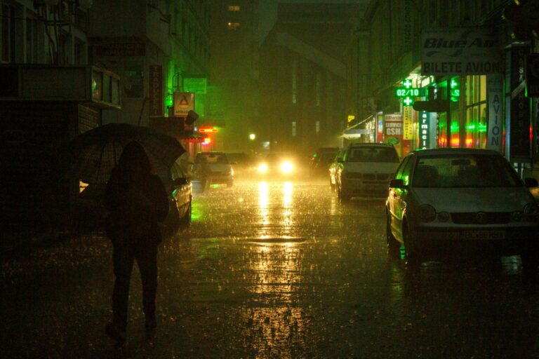 Night city street