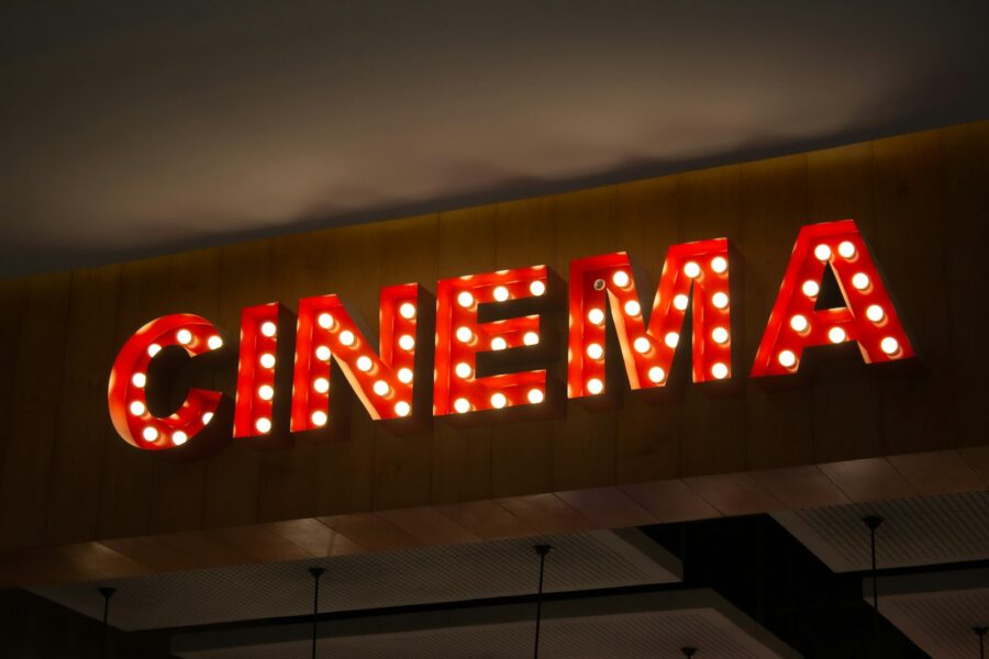 Retro cinema screen