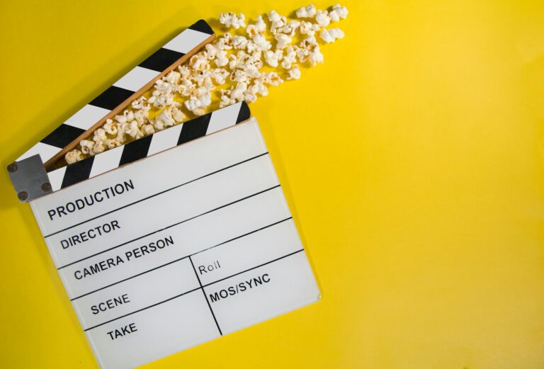 Film reel clapperboard