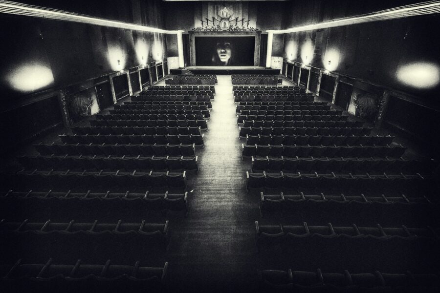 Cinema screen empty