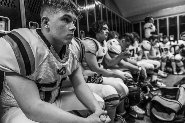 Locker room bench