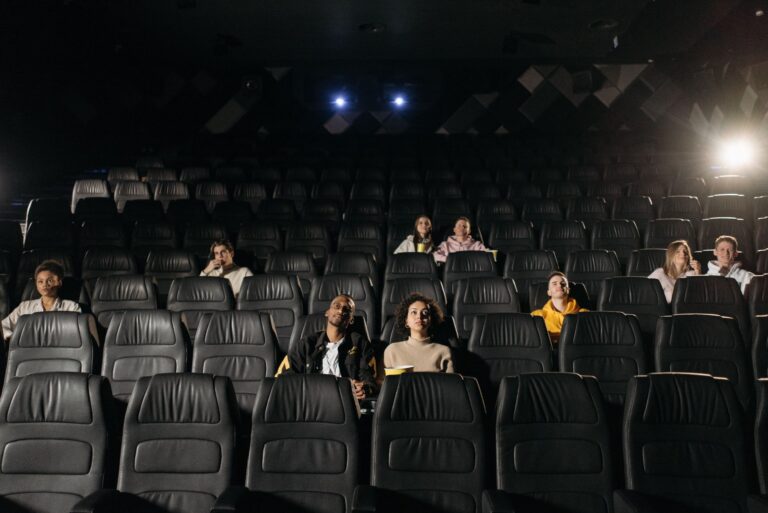 Cinema audience watching
