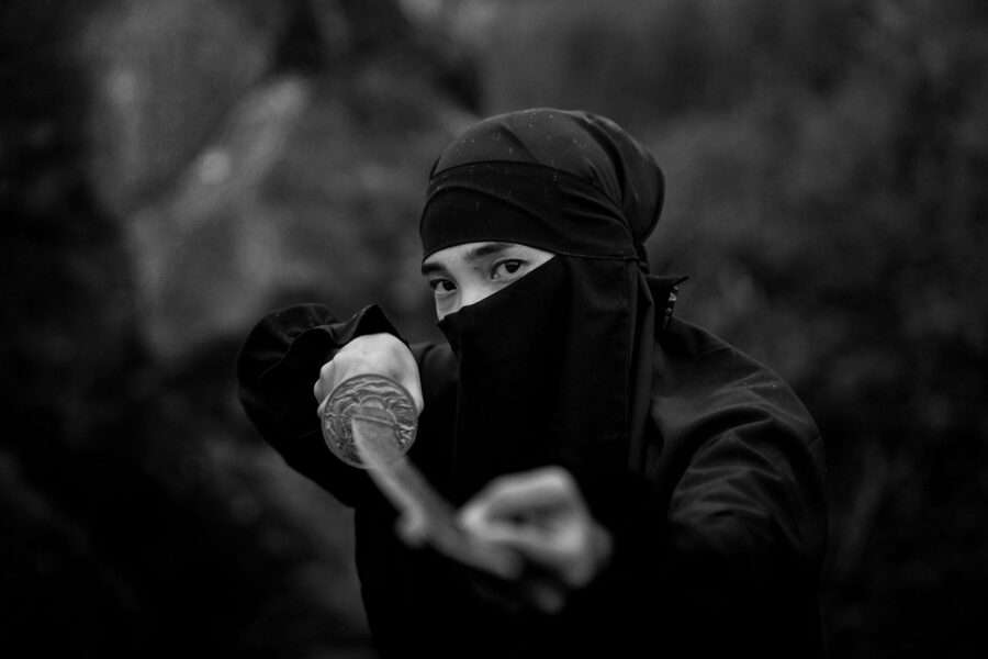 Black white samurai