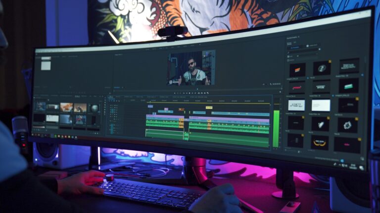 Film editing timeline