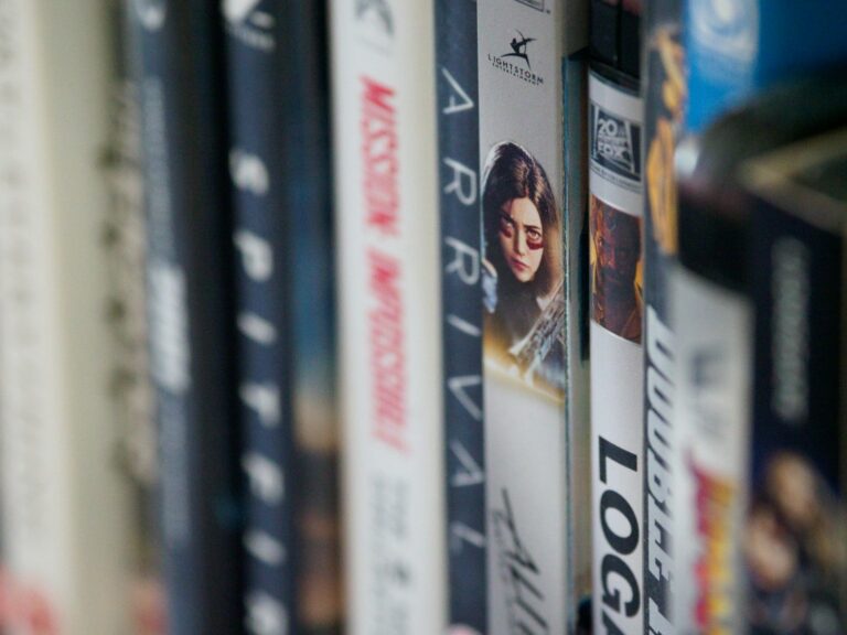 Stack books dvd