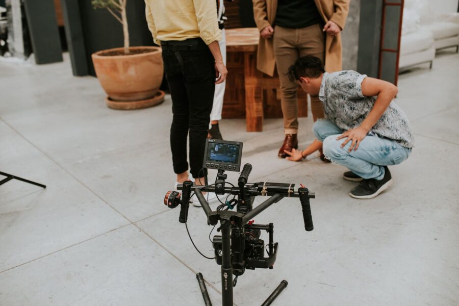 Film set actors