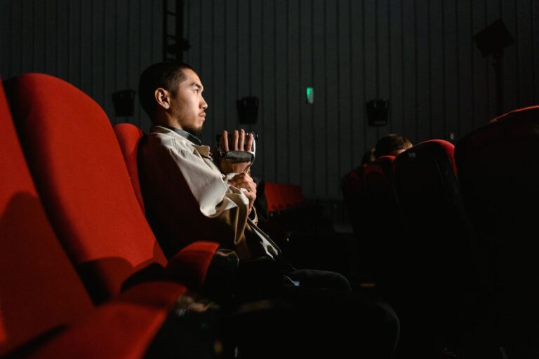 Cinema audience watching