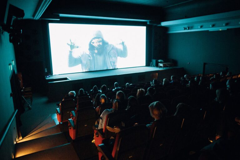 Cinema audience watching