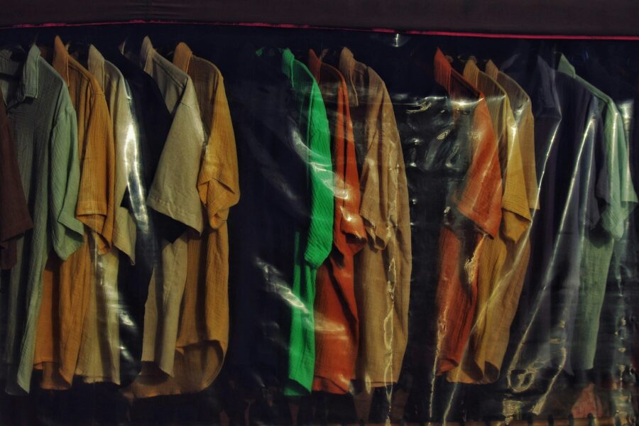 Cinema wardrobe rack