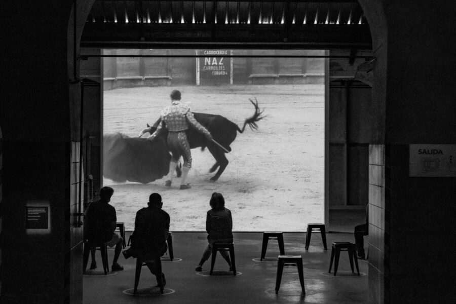 Vintage cinema audience
