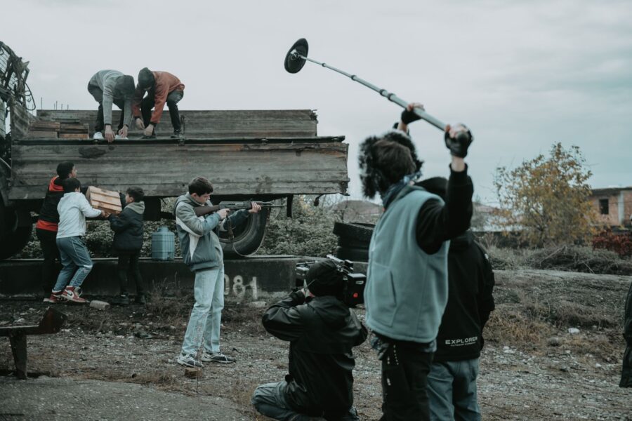 1970s film set
