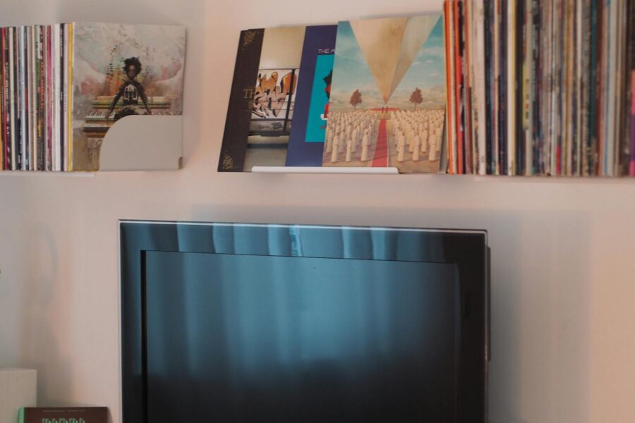 Dvd collection shelves