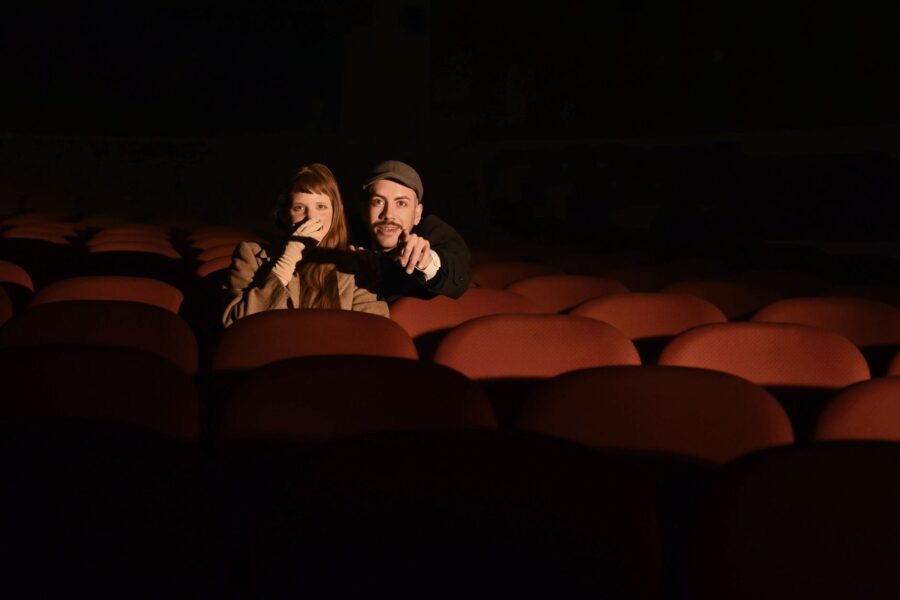 Classic couple watching