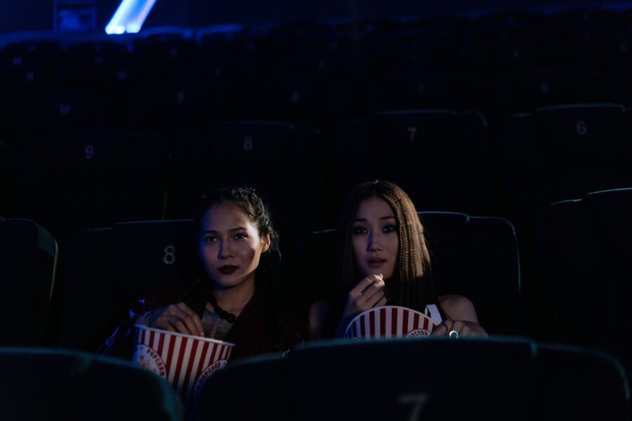 Dark cinema room