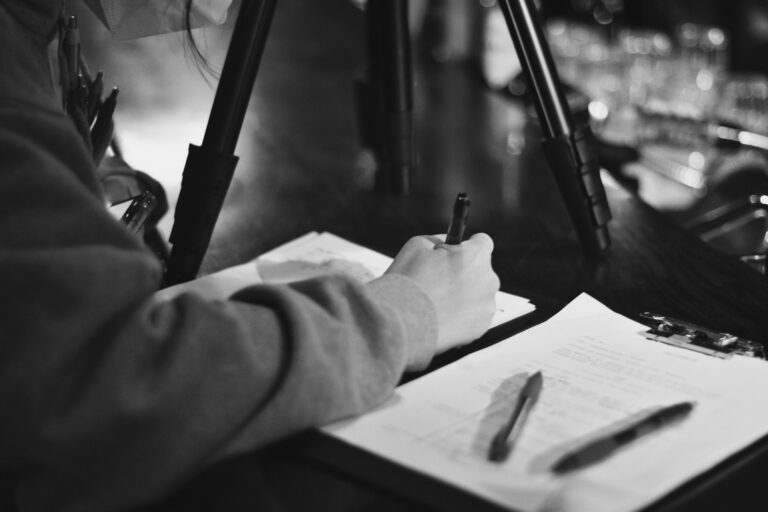 Vintage film script
