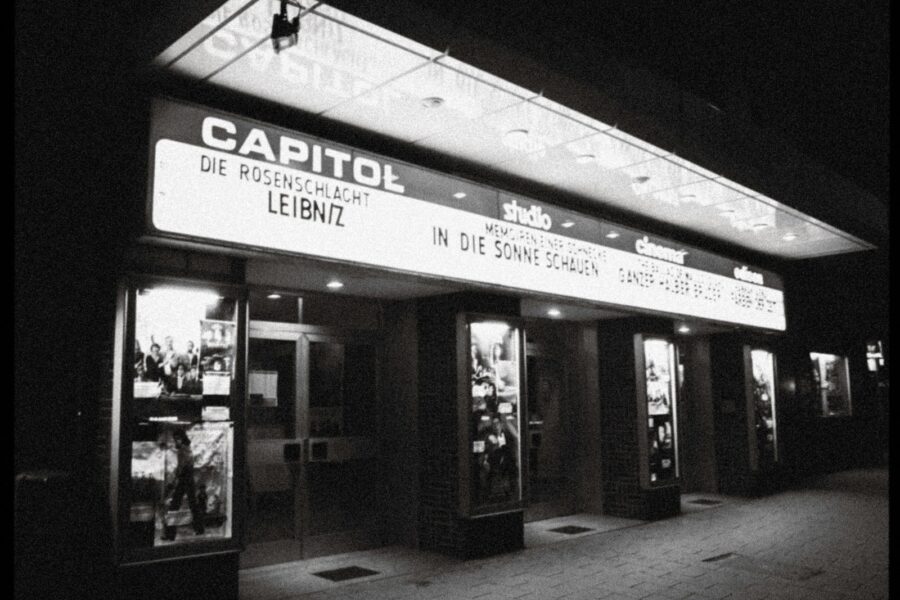 Cinema marquee movie