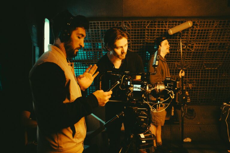 Film set actors