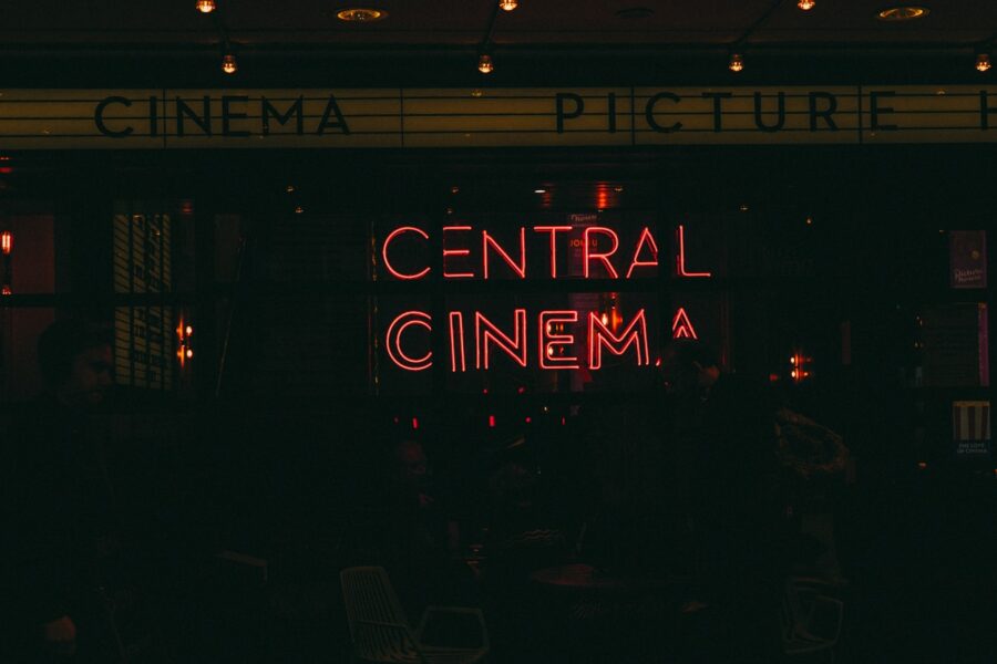 Retro cinema screen