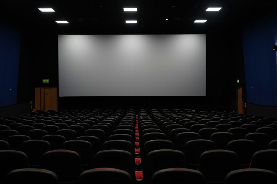 Dim cinema room