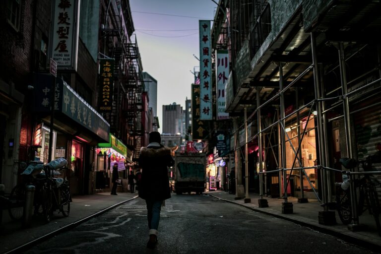 Young person walking