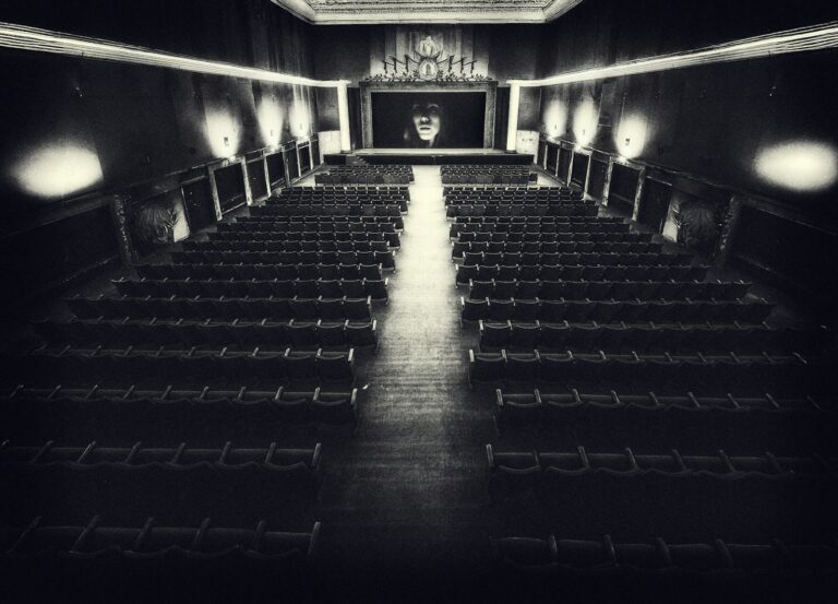 Vintage cinema screen