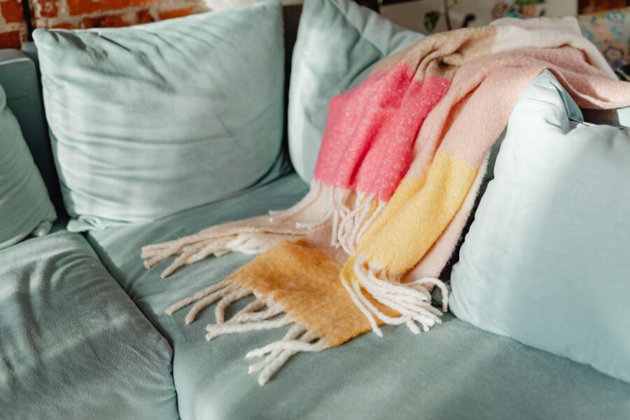 Sofa blanket living