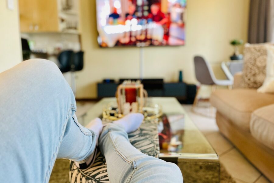 Person watching foreign