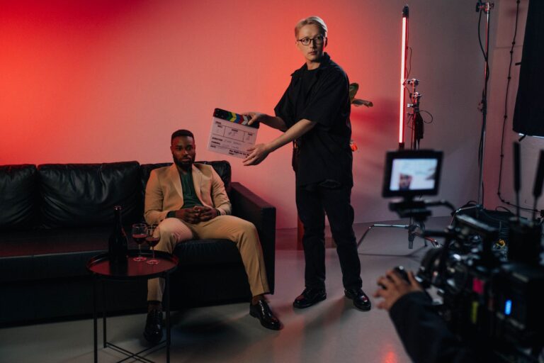 Indie movie set