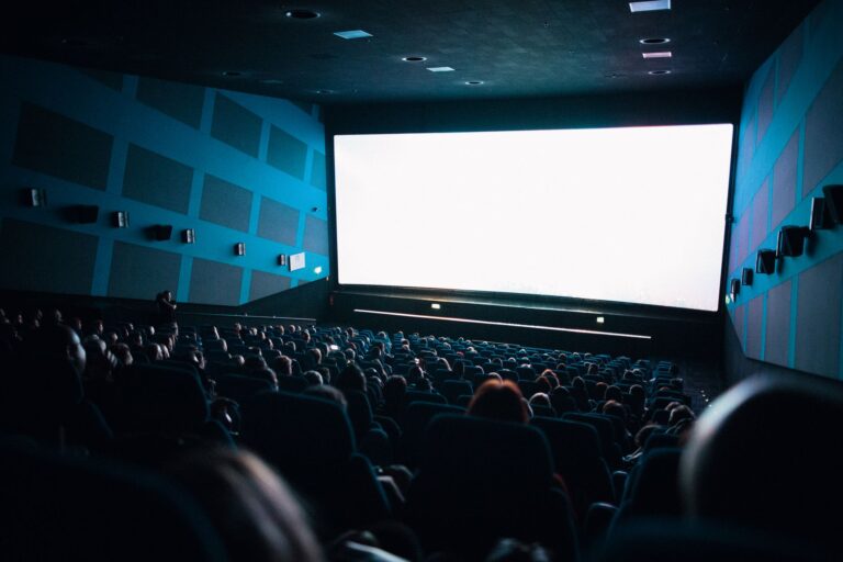 Cinema audience watching