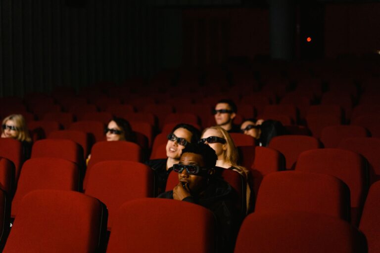 Cinema audience watching