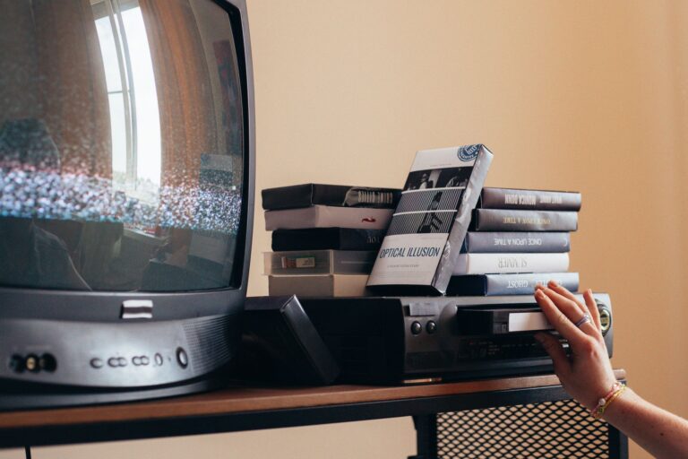 Stack vhs tapes