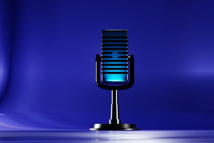 Voice actor recording
