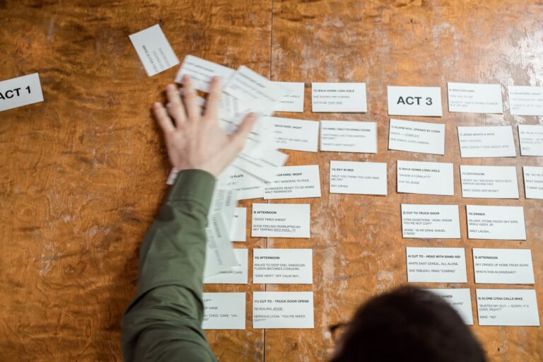 Movie timeline storyboard