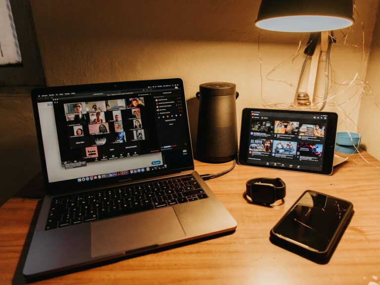 Laptop video call