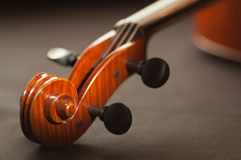 Vintage violin close