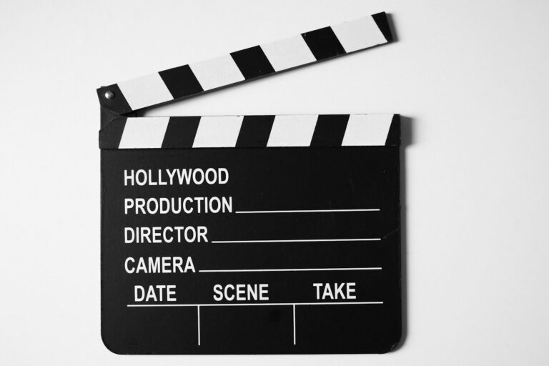 Script pages clapperboard
