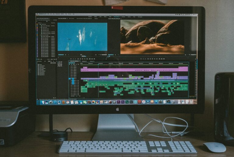 Movie editing timeline