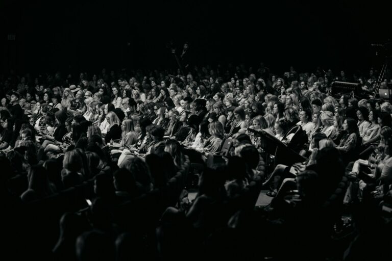 Dark movie theater